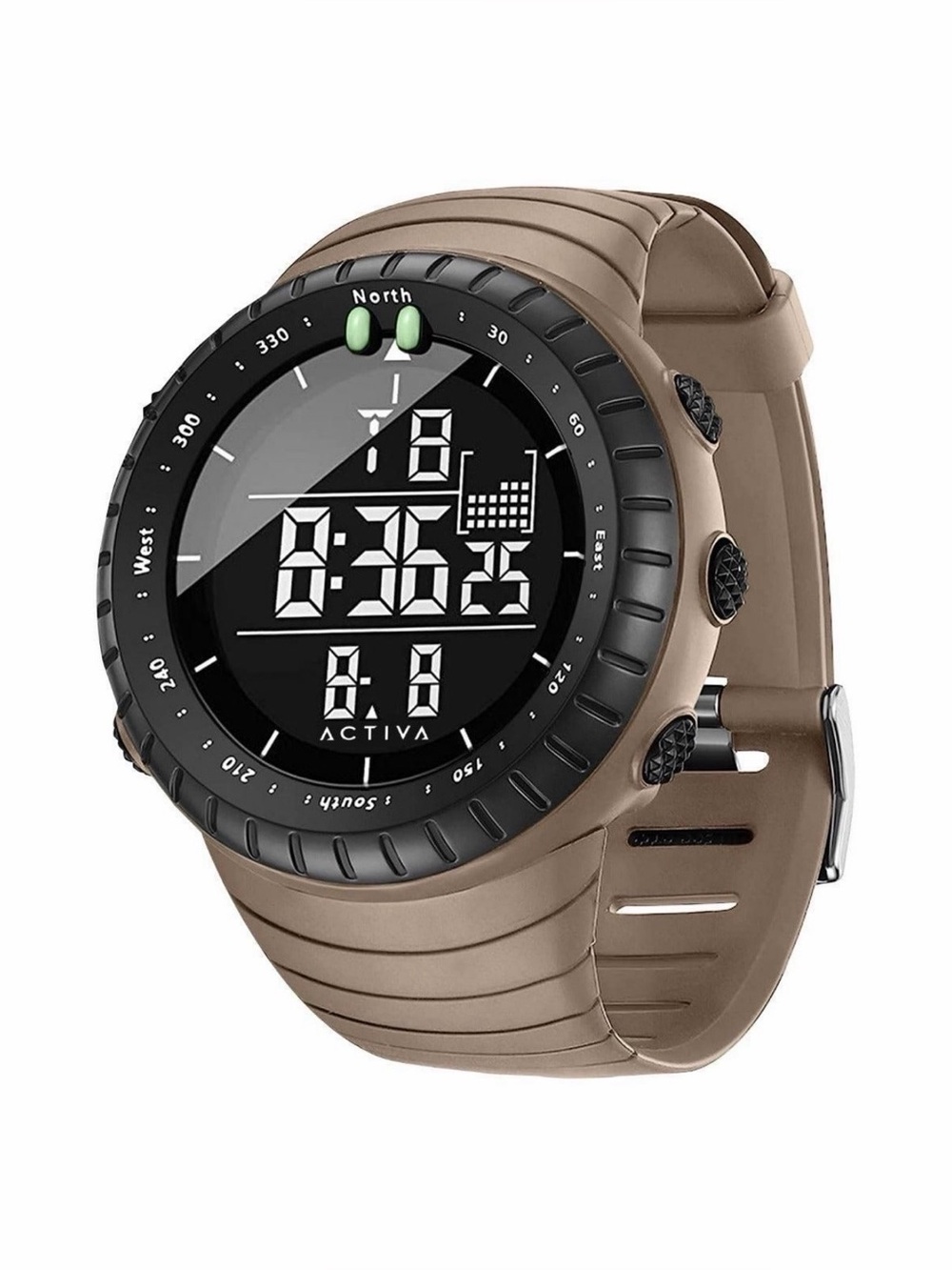 NWT Activa X Invicta Digital Men's Watch 53mm.
Tan Brown (ACW1237-003)